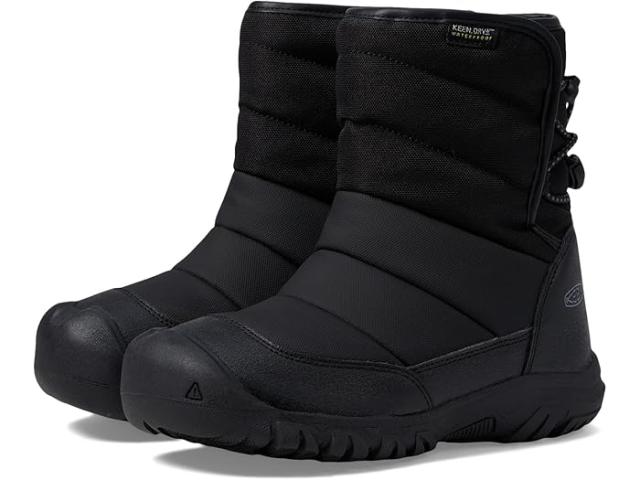 (取寄) キーン キッズ キッズ パフライダー ウォータープルーフ (リトル キッド/ビッグ キッド) KEEN Kids kids KEEN Kids Puffrider Waterproof (Little Kid/Big Kid) Black/Steel Greyの通販は