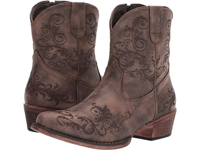 (取寄) ローパー レディース ショート スタッフ Roper women  Short Stuff Vintage Brown Faux Leather