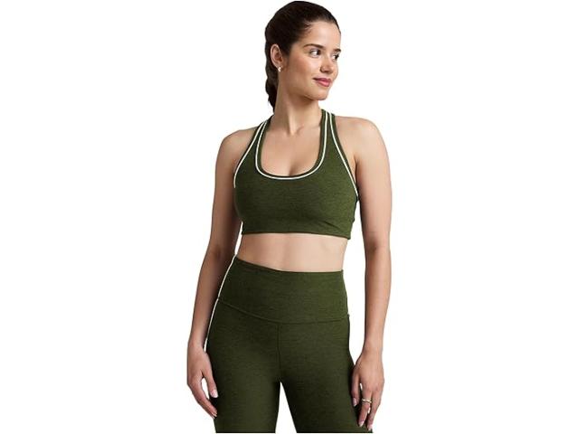 (取寄) ビヨンドヨガ レディース スペースダイ レディ ブラ Beyond Yoga women Spacedye Ready Bra Army Green Heather