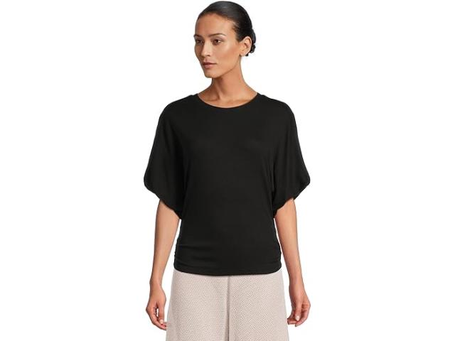 (取寄) マイケル スターズ レディース ヴィッキー スクープ ネック バルーン スリーブ ティー Michael Stars women Vicky Scoop Neck Balloon Sleeve Tee Black