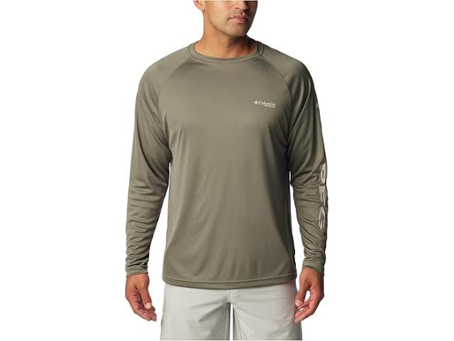 (取寄) コロンビア メンズ ターミナル タックル L/S シャツ Columbia men Terminal Tackle L/S Shirt Cypress/Cool Grey Logoの通販は