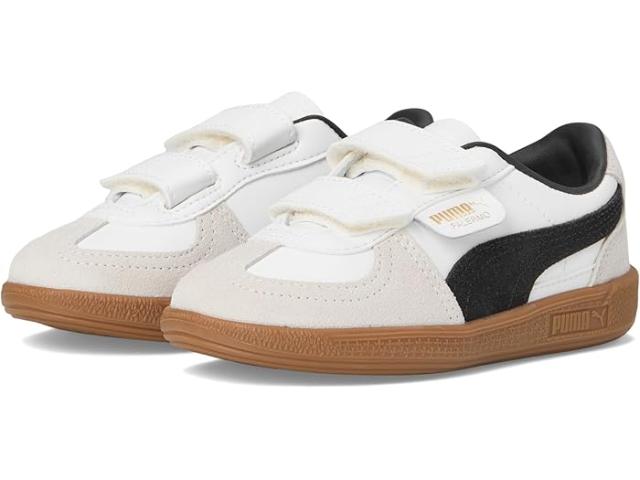 (取寄) プーマ キッズ パレルモ フック アンド ループ (リトル キッド) PUMA Kids Palermo Hook and Loop (Little Kid) PUMA White/Vapor Gray/Gum