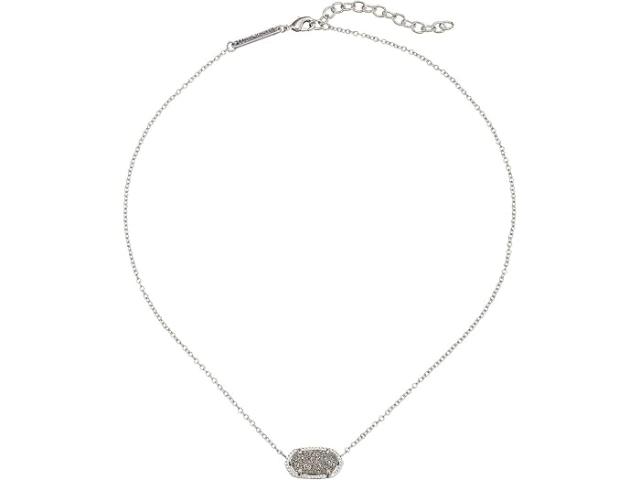 (取寄) ケンドラスコット レディース イライザ ペンダント ネックレス Kendra Scott women Elisa Pendant Necklace Rhodium/Platinum Drusyの通販は 21,010円