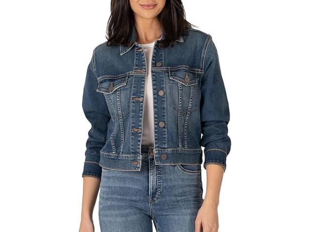 (取寄) カット フロム ザ クロス レディース ジュリア クロップ ジャケット W/ ドロップ ショルダー-レギュラー ウエストバンド KUT from the Kloth women Julia Crop Jacket w/ Drop Shoulder-Regular Waistband Main