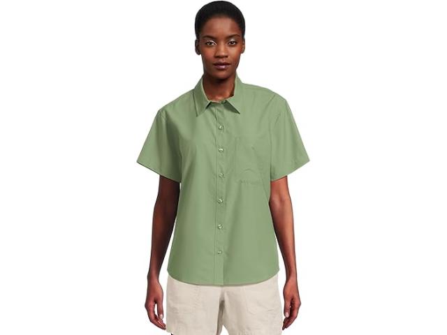 (取寄) マーモット レディース ショート スリーブ シャツ Marmot women AirExchange Short Sleeve Shirt Agate Green