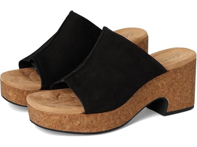 (取寄) クラークス レディース バイン Clarks women Nerisa Vine Black Nubuck