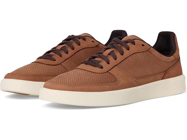 (取寄) コールハーン メンズ グランド クロスコート デイリー コート スニーカー Cole Haan men Grand Crosscourt Daily Court Sneakers British Tan Nubuck/Ivory