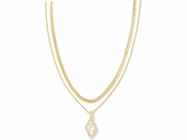 (取寄) ケンドラスコット レディース アビー パヴェ フレーム マルチ ストランド ネックレス Kendra Scott women Abbie Pave Frame Multi Strand Necklace Gold Ivory Mother Of Pearlの通販は 14,721円