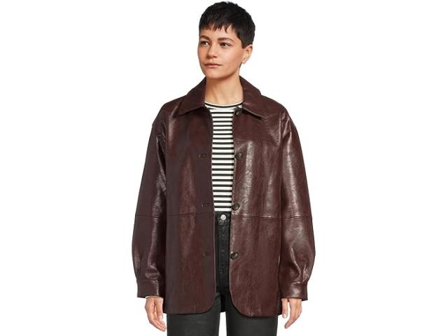 (取寄) リーバイス レディース フォー レザー ブレーザー Levi's women Faux Leather Blazer Oxblood