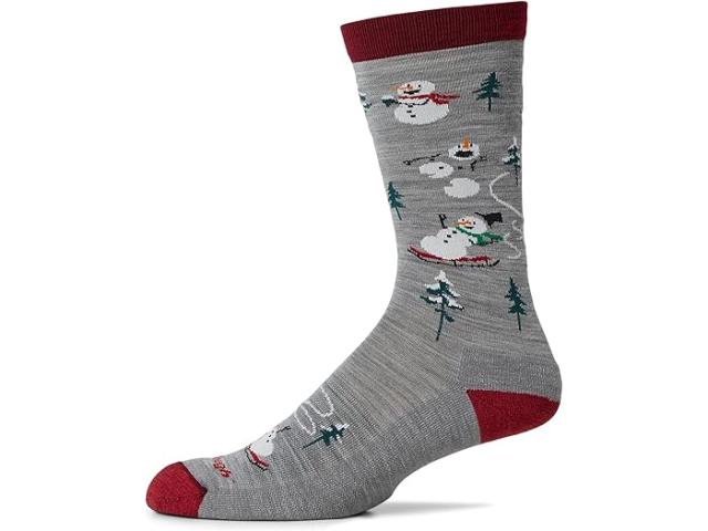 (取寄) ダーンタフバーモント メンズ スレッド ヘッド クルー ライトウェイト ウィズ クッション Darn Tough Vermont men Sled Head Crew Lightweight with Cushion Gray