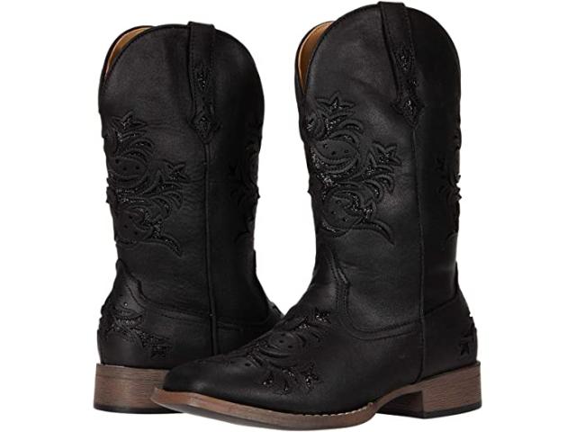 (取寄) ローパー レディース ケネディ Roper women  Kennedy Black Faux Leather/llic Underlay