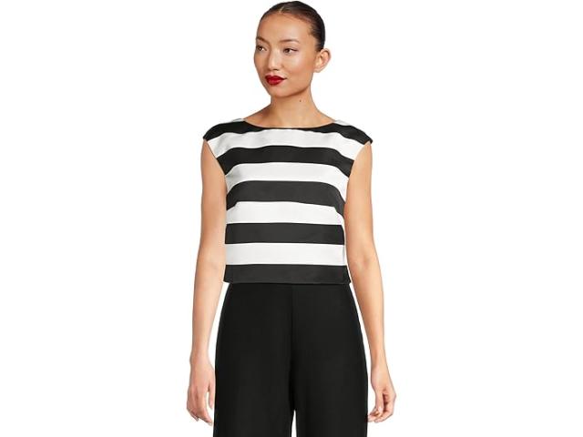 (取寄) トリーナターク レディース サンティーナ トップ Trina Turk women Santina Top Black/Winter White