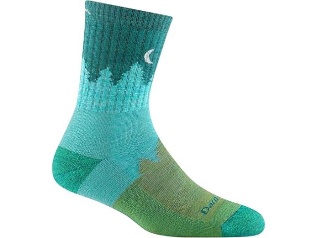 (取寄) ダーンタフバーモント レディース ツリーライン ミクロ クルー クッション Darn Tough Vermont women Treeline Micro Crew Cushion Aqua