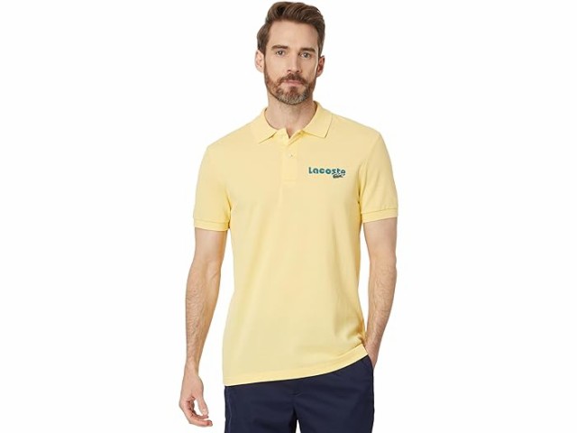 (取寄) ラコステ メンズ ショート スリーブ レギュラー フィット ポロ Lacoste men Lacoste Short Sleeve Regular Fit Polo Cornsilkの通販は 18,326円