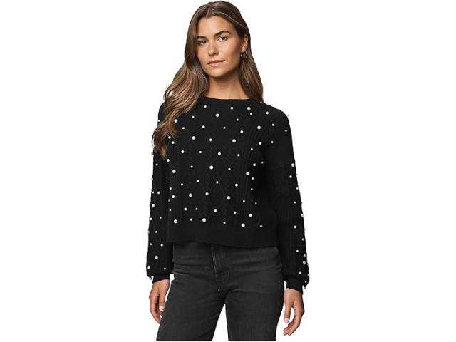 (取寄) スプレンディッド レディース デミ パール セーター Splendid women Demi Pearl Sweater Black