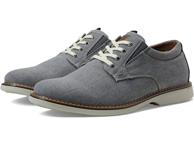 (取寄) ナン ブッシュ メンズ オットー キャンバス プレーン トゥ オックスフォード Nunn Bush men Nunn Bush Otto Canvas Plain Toe Oxford Stone