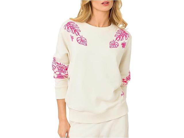 (取寄) リリー ピュリッツァー レディース バラッド ロング スリーブ スウェットシャツ Lilly Pulitzer women Ballad Long Sleeve Sweatshirt Coconut Safari Social
