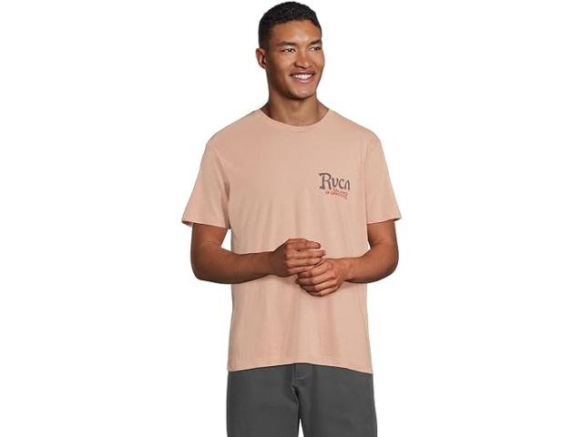 (取寄) ルーカ メンズ ショート スリーブ RVCA men Stingbay Short Sleeve Pale Mauve