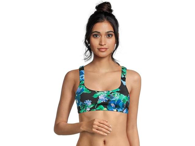 (取寄) ビーチライオット レディース イライザ トップ Beach Riot women Eliza Top Black Pansy