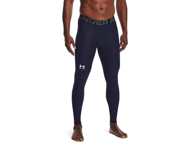 (取寄) アンダーアーマー メンズ ヒートギア アーマー レギングス Under Armour men Under Armour Heatgear Armour Leggings Midnight Navy/White
