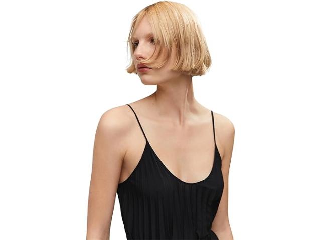 (取寄) マンゴ レディース フォーチュニー5 ドレス MANGO women MANGO Fortuny5 Dress Black