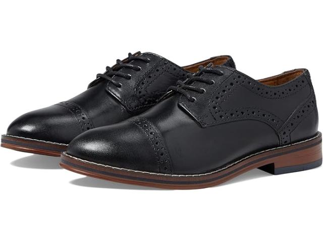 (取寄) ジョンストン&マーフィー キッズ ボーイズ コナード キャップ トゥ (トドラー/リトル キッド) Johnston & Murphy Kids boys Conard Cap Toe (Toddler/Little Kid) Black