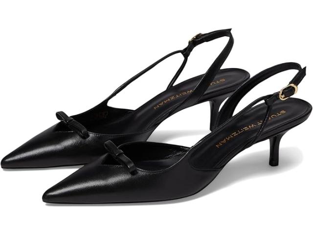 (取寄) スチュアート ワイツマン レディース タリー 50 スリングバック Stuart Weitzman women Stuart Weitzman Tully 50 Slingback Blackの通販は