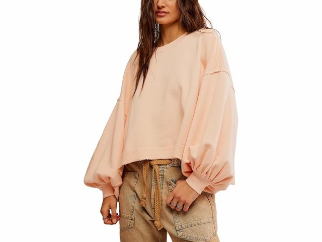 (取寄) フリーピープル レディース トリッシュ スウェットシャツ Free People women Trish Sweatshirt Summer Peachの通販は