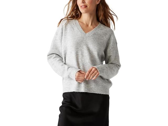 (取寄) マイケル スターズ レディース ヘンドリックス V-ネック セーター Michael Stars women Hendrix V-Neck Sweater Heather Greyの通販は 37,135円