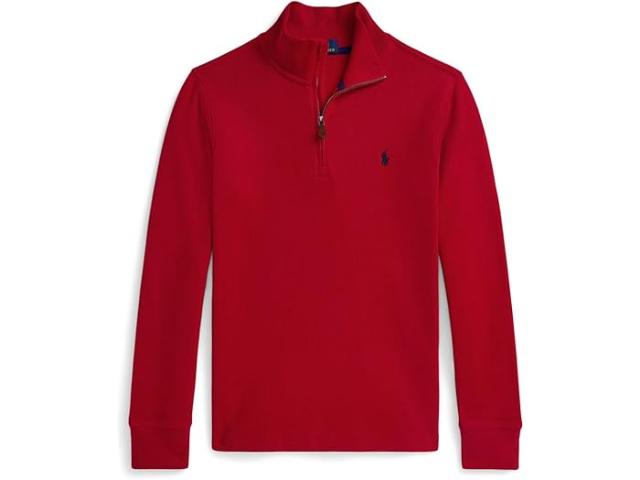 (取寄) ラルフローレン キッズ ボーイズ クォーター-ジップ プルオーバー (ビッグ キッド) Polo Ralph Lauren Kids boys Estate-Rib Quarter-Zip Pullover (Big Kid) RL 2000 Red