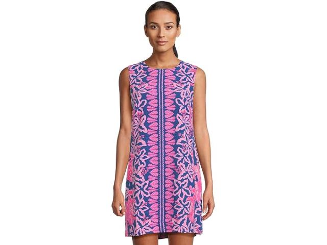 (取寄) リリー ピュリッツァー レディース エディタ シフト Lilly Pulitzer women Edita Shift Starlight Navy Once/Floral Engineered