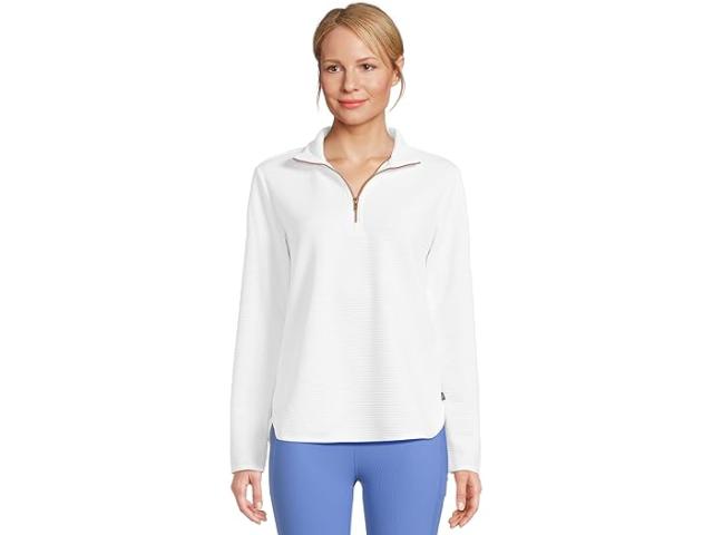 (取寄) スケッチャーズ レディース ソフト ニット オットマン 1/4 ジップ SKECHERS women Soft Knit Ottoman 1/4 Zip Bright White