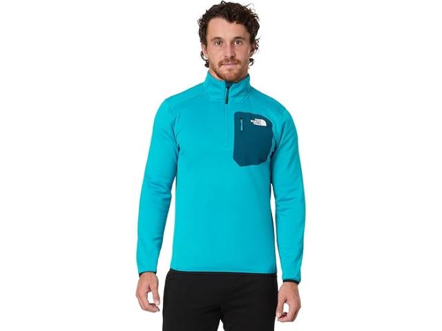 (取寄) ノースフェイス メンズ クレスト 1/4 ジップ The North Face men The North Face Crest 1/4 Zip Alkaline Blue/Midnight Petrolの通販は