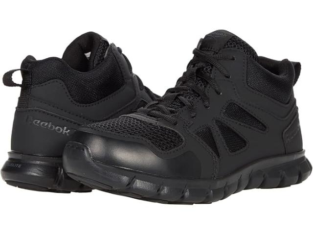 (取寄) リーボック ワーク レディース サブライト クッション タクティカル ミッド エー ソフト トゥ Reebok Work women Sublite Cushion Tactical Mid EH Soft Toe Black