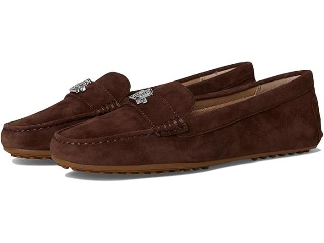 (取寄) ローレン ラルフローレン レディース バーンズベリー スエード ローファー Lauren Ralph Lauren women Barnsbury Suede Loafer Dark Hickory