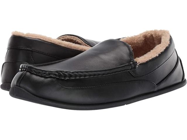 (取寄) ディアスタッグズ メンズ スパン スリッパ Deer Stags men  Spun Slipper Black Smooth