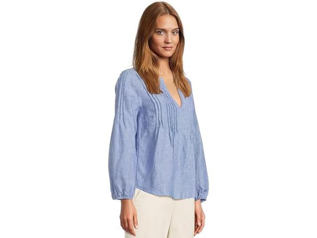 (取寄) トミーバハマ レディース コースタリーナ ピンタック ペザント トップ  Bahama women Coastalina Pintuck Peasant Top Buccaneer Blue