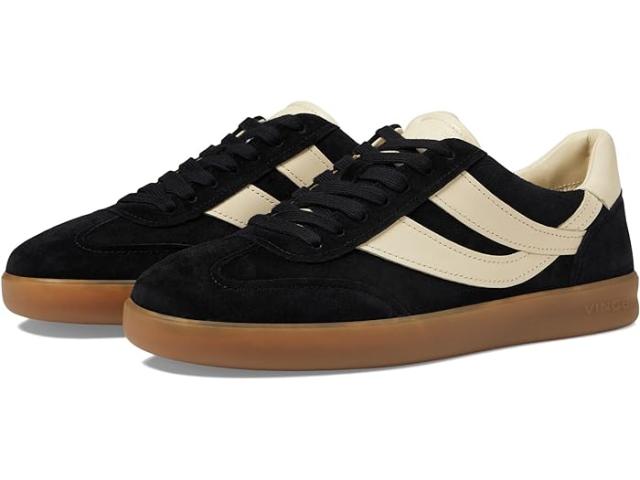 (取寄) ヴィンス メンズ オアシス-M レースアップ レトロ スニーカー Vince men Oasis-M Lace-Up Retro Sneakers Black Suede