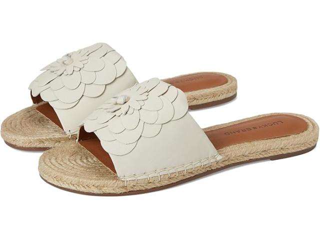 (取寄) ラッキーブランド レディース フローラル フラッツ サンダル Lucky Brand women Biricha Floral Flat Sandals Tusk