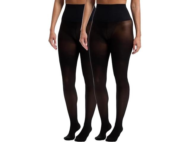 (取寄) コマンドー レディース セミ オペイク タイツ 2-パック Commando women Semi Opaque Tights 2-pack Black