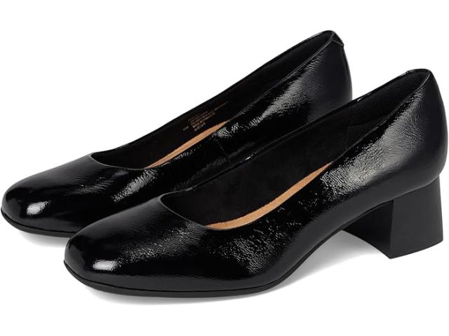 (取寄) コンフォーティヴァ レディース ピーチ Comfortiva women Comfortiva Peach Black Crinkle Patent