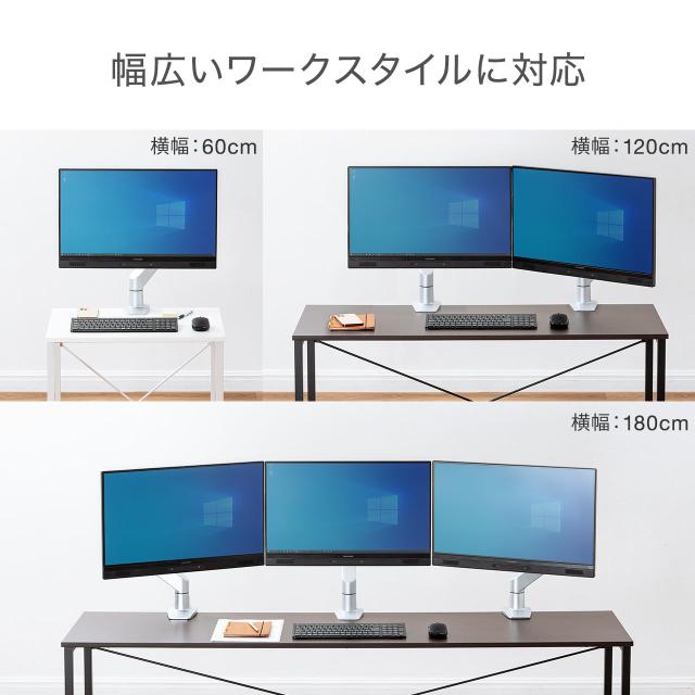 ワークデスク 幅180cm 奥行45cm ブラウン 平机 作業台 パソコンデスク