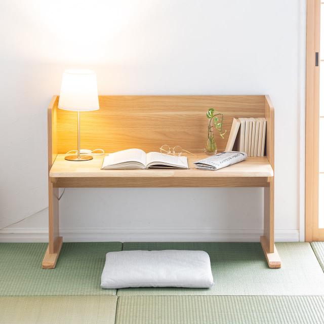 ローデスク 天板の高さを調整できる 40〜60cm 6段階調整 幅93.6cm[100-DESKL011M]_16