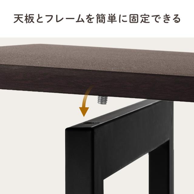 折りたたみデスク コンパクトデスク 折りたたみワゴン 学習机 作業台 リビング学習 テレワーク 拡張デスク キャスター付き 北欧 おしゃれ シンプル ブラウン ライトブラウン[100-DESKN006M]_13
