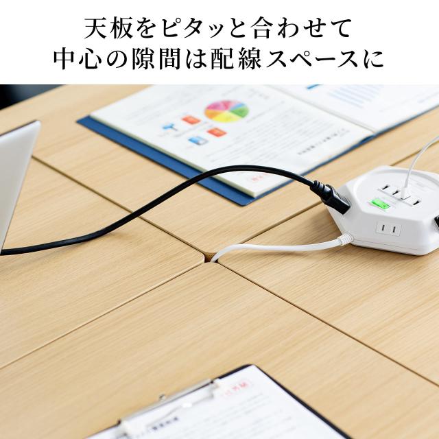 折りたたみデスク 幅100cm 奥行60cm キャスター付き 木目調　ライトブラウン[100-FD019M]_13