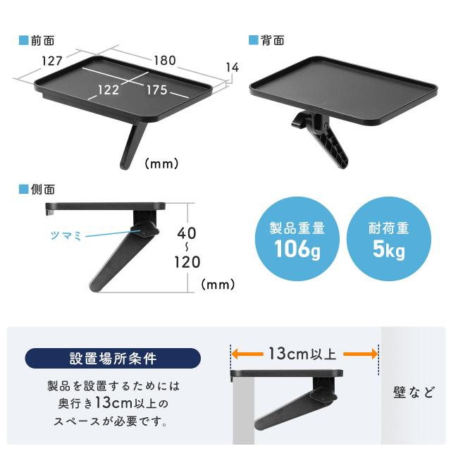 ディスプレイ上 収納台 幅18cm ディスプレイボード[100-MRSH004