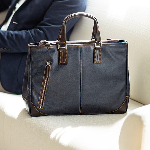 岡山デニム ビジネスバッグ 豊岡製 撥水加工 日本製 国産 メンズ デニムバッグ [200-BAG140] agesugi_sfaの通販は