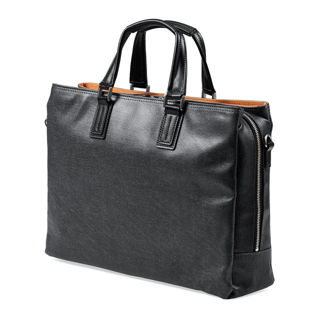 岡山デニム ビジネスバッグ ダブルルーム仕様 三方ファスナー 豊岡製 メンズ 国産バッグ [200-BAG146]_2