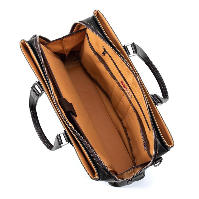 岡山デニム ビジネスバッグ ダブルルーム仕様 三方ファスナー 豊岡製 メンズ 国産バッグ [200-BAG146]_3