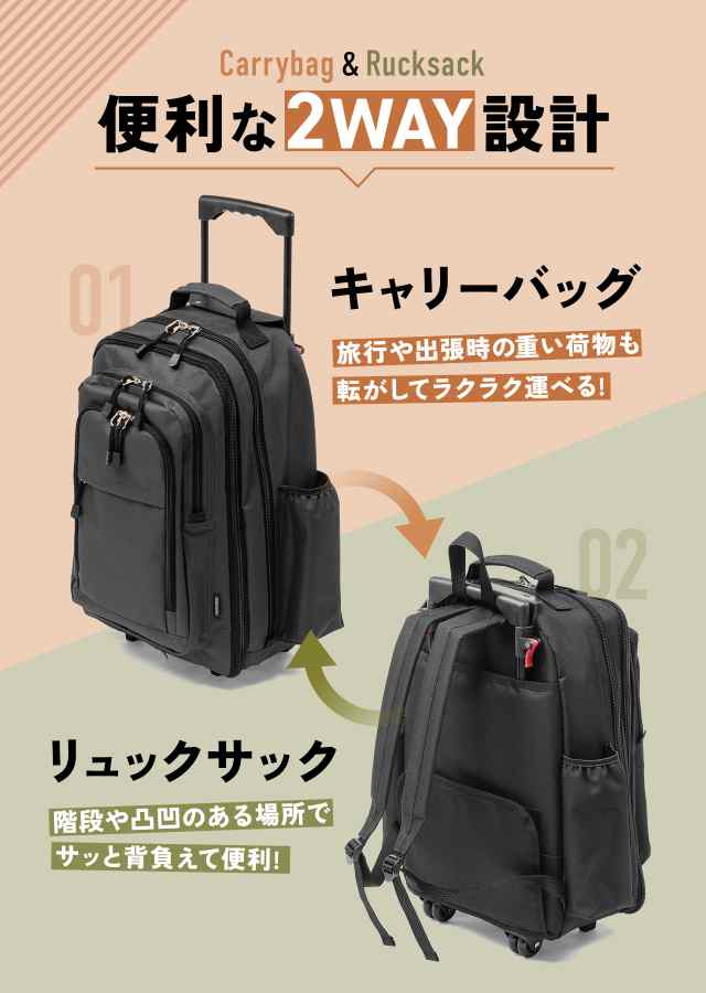 [アバロン] スーツケース 付 33L 46 cm 2.7kg ブラック